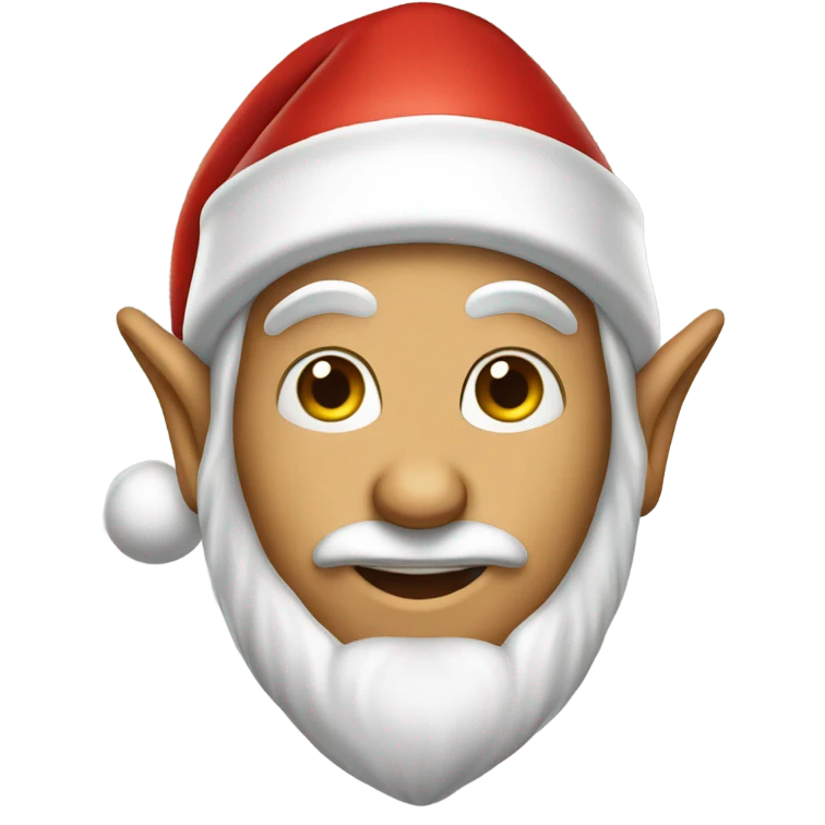 elf male santa hat emoji
