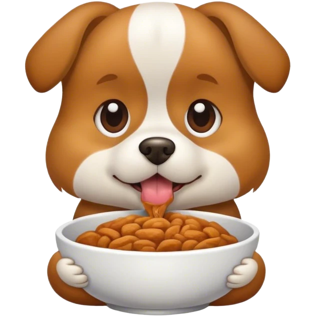 dog eating emoji