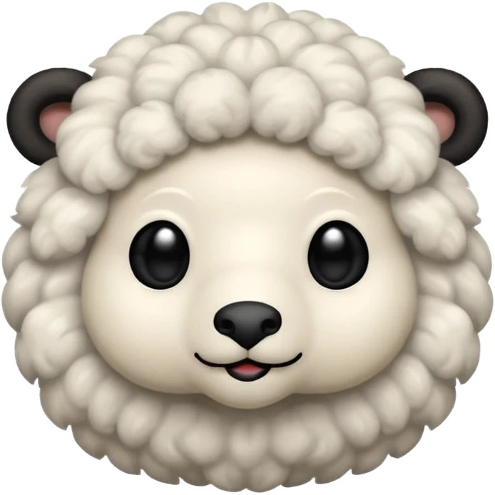 Oveja 🐑 con lana negra emoji