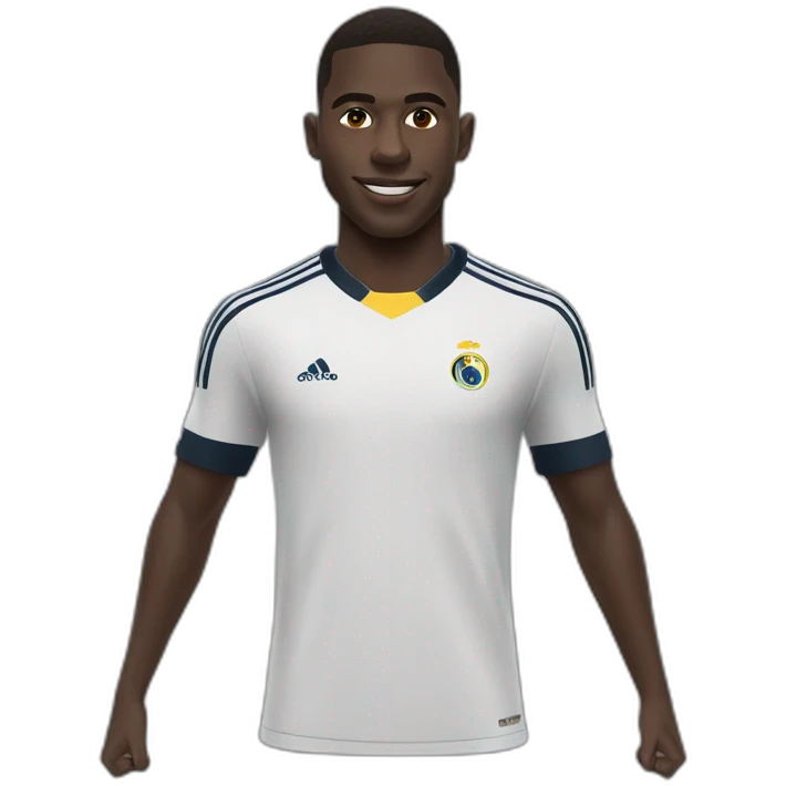 Vinicius portrait realistic football player emoji