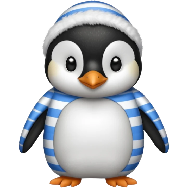 Pinguino con pijama emoji