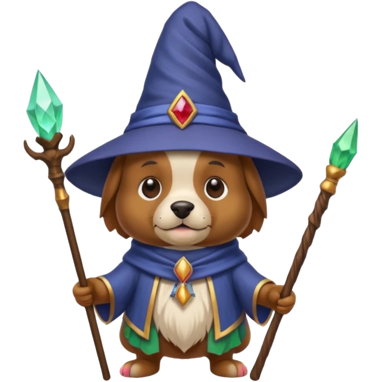 Dog wizard emoji