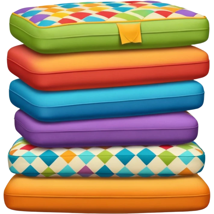 A bunch of couch cushions emoji
