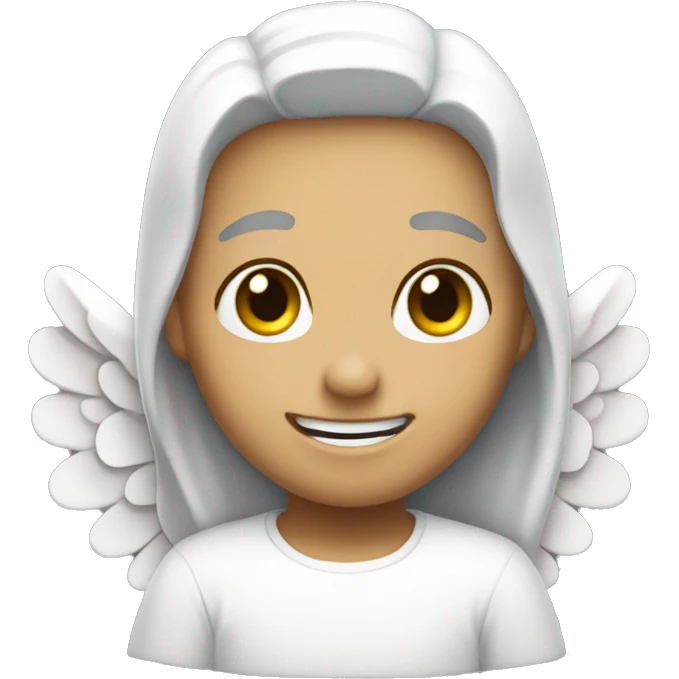 "angel with smie" emoji