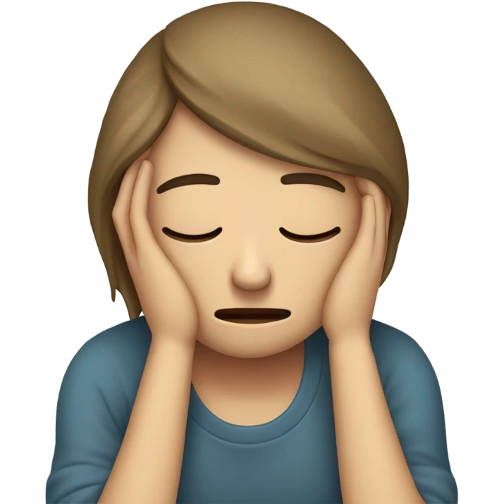 Feeling really bad about hurting someone emoji