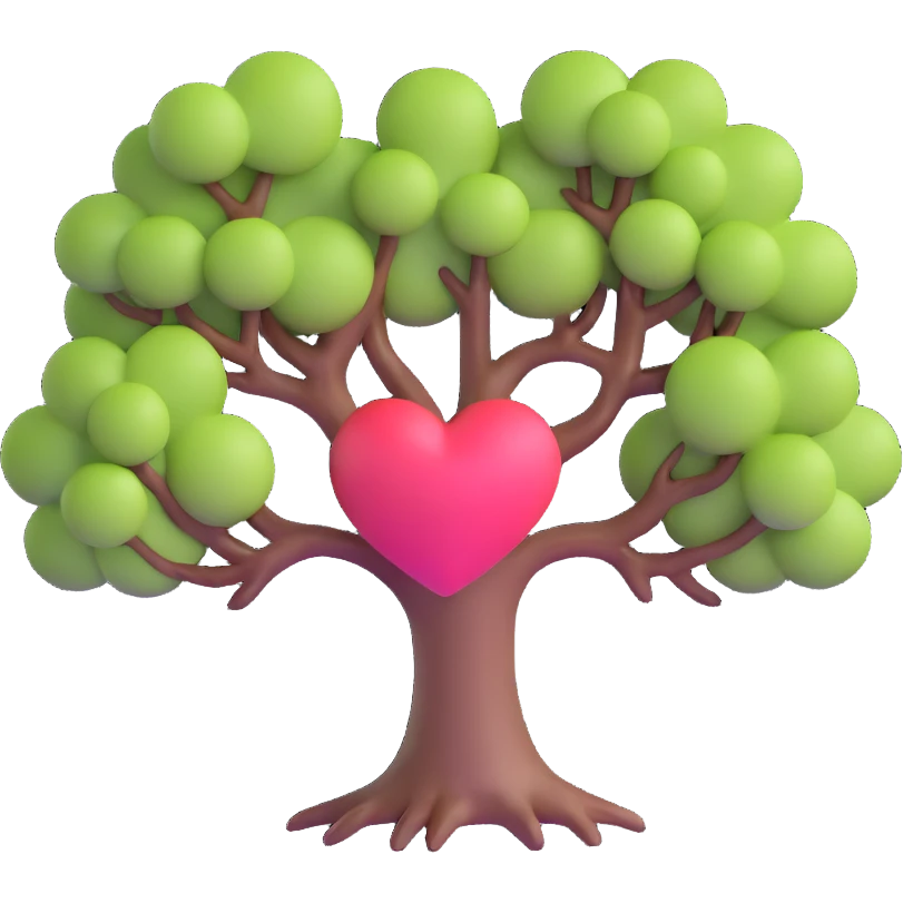 tree heart emoji