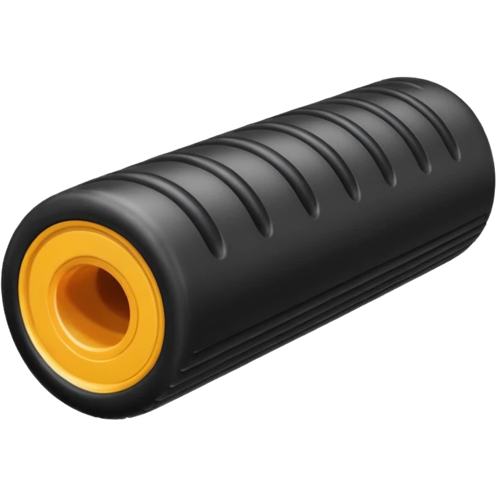 Black foam roller emoji