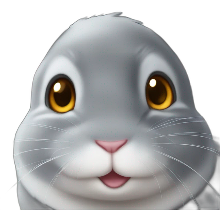 chinchilla with a star on his ear emoji