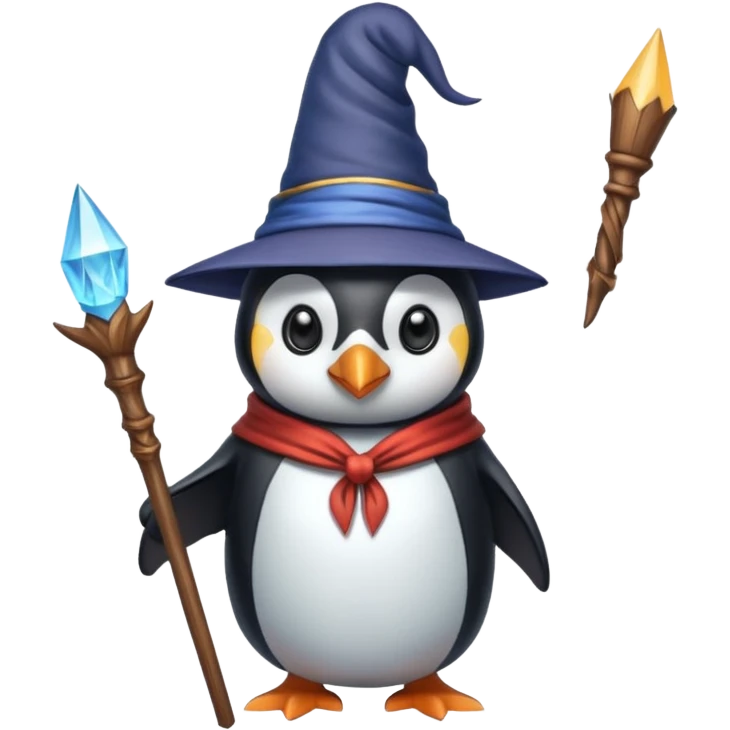 Penguin Wizard emoji