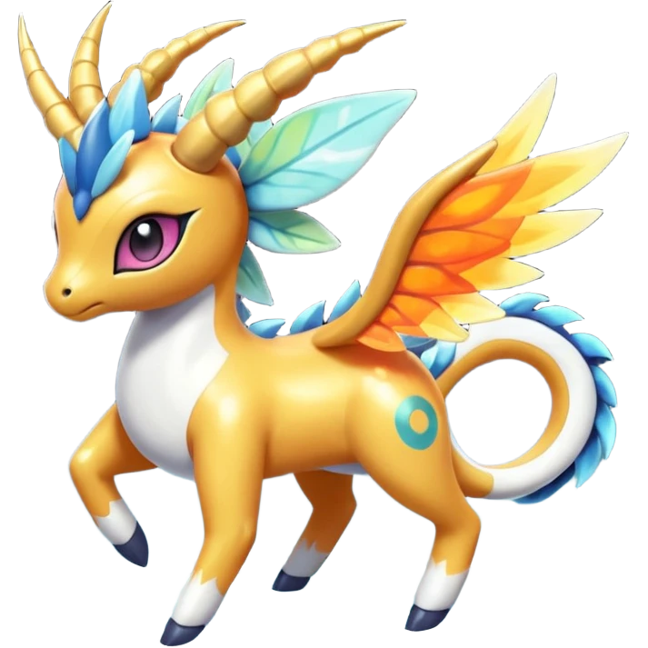 loopy loony toony honey-dipped buzzing bumbling fuzzy cute fiery ivy-hydro-Meloetta-Dialga-Salamence-Giratina-Rapidash-Pokémon-Fakémon-fusion-hybrid-creature emoji