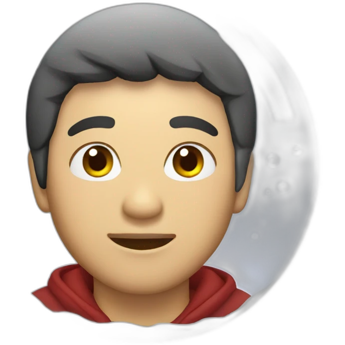 asian guy in snowglobe emoji