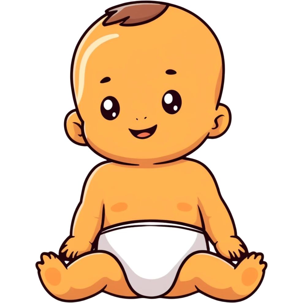 full body tanned baby emoji