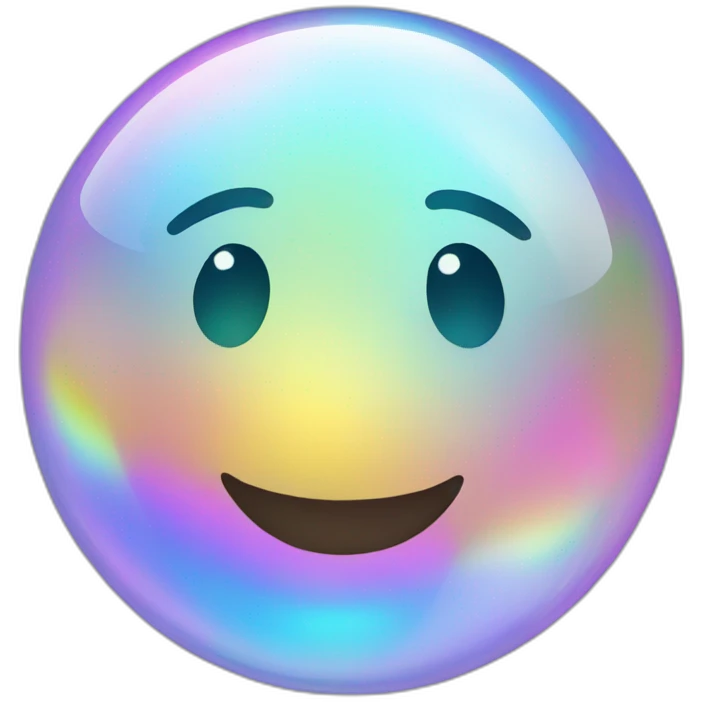 iridescent bubble emoji