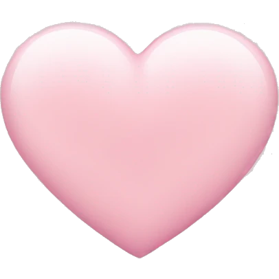 Soft pink heart emoji