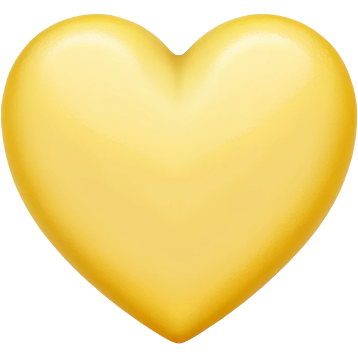 Pale lemon color heart  emoji