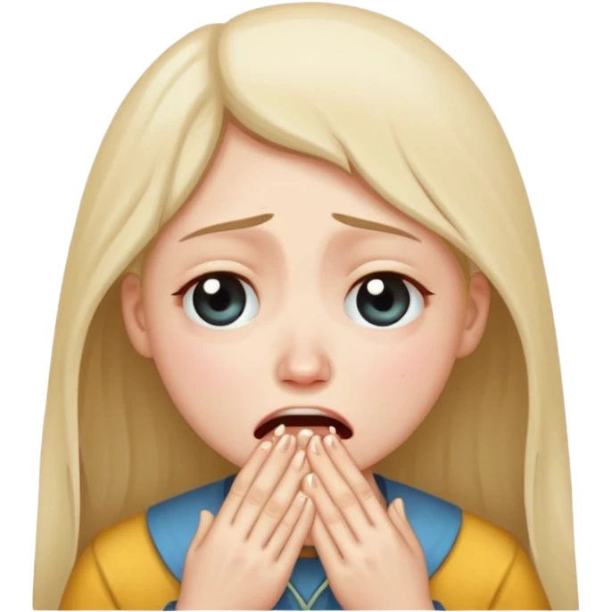 Crying while begging emoji