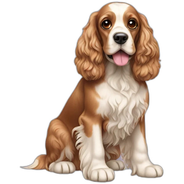 Dog-english-cocker-spaniel-full-body emoji