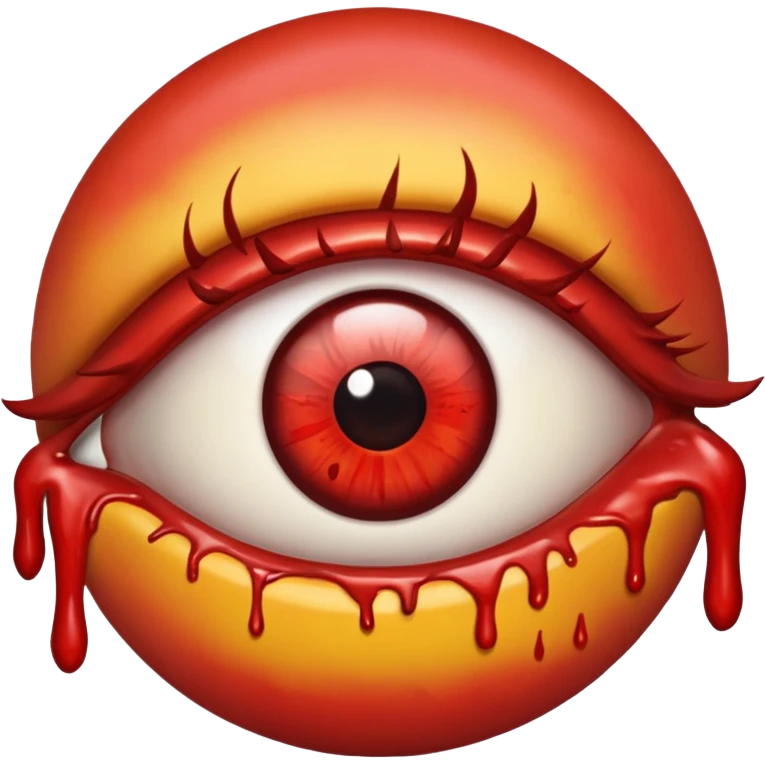 Bloody eye emoji