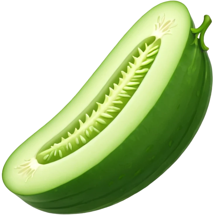 sliced cucumber    emoji