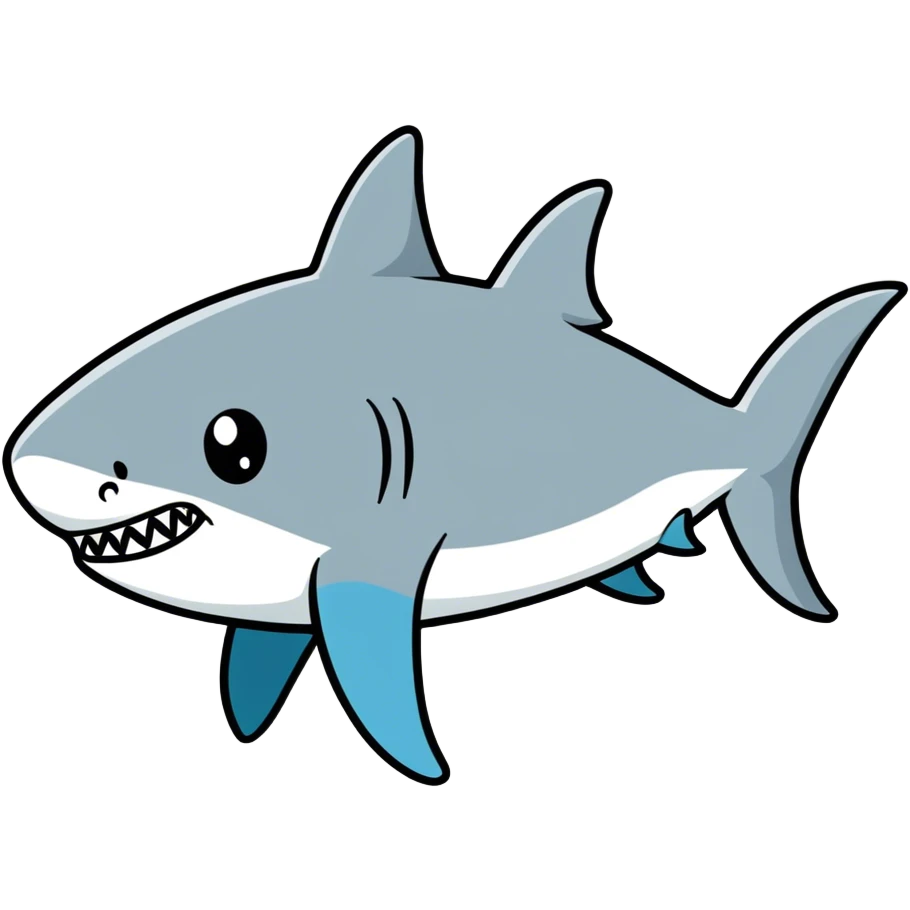 Shark crying  emoji