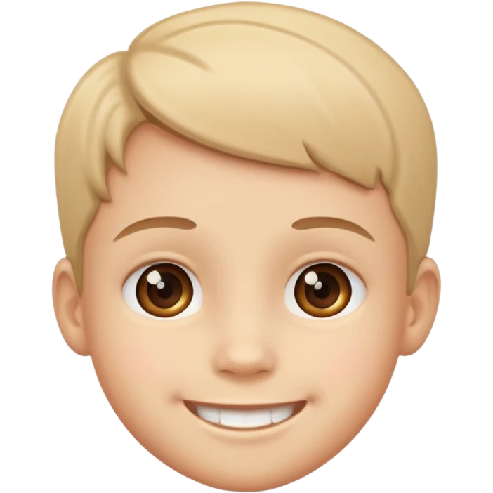 Young kids face emoji