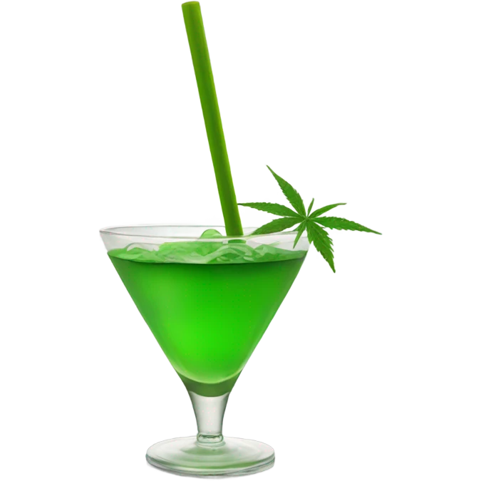 liquid marijuana cocktail emoji