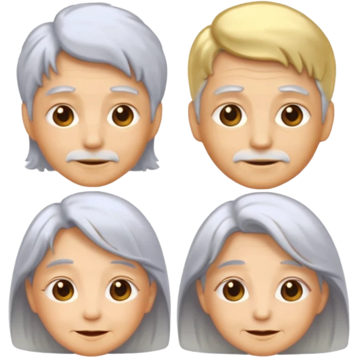 an emoji showing older people, ethereal emoji