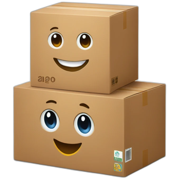 Amazon logo 2020 bio the box mascot emoji