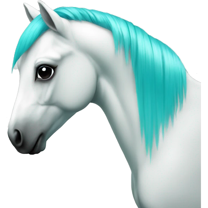 pony white-turquoise emoji