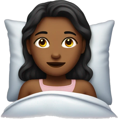 Girl in bed emoji