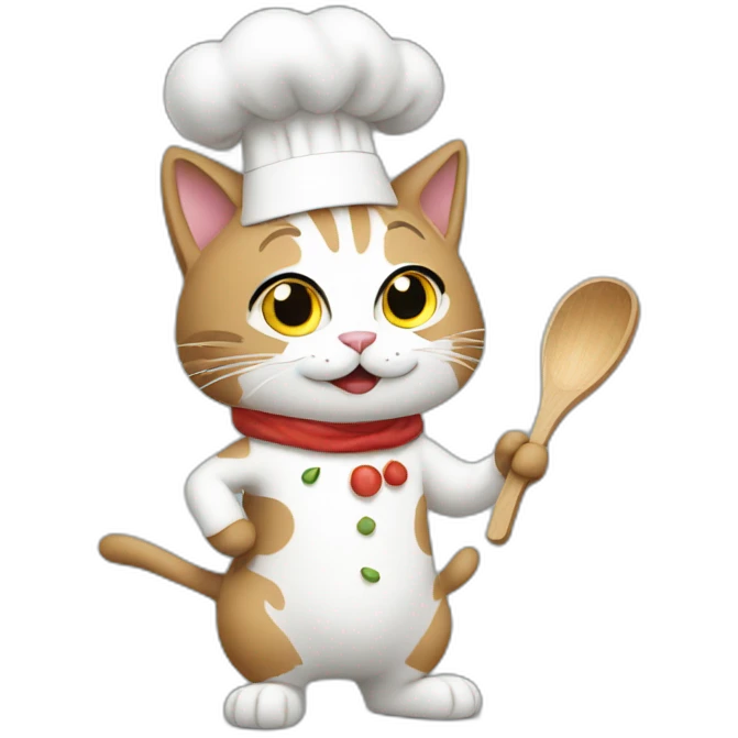 a cooking cat emoji