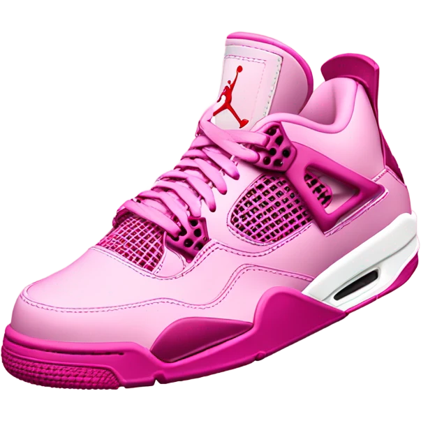 Pink Jordan 4 emoji