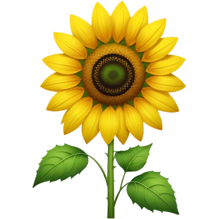 Bright sunflower emoji