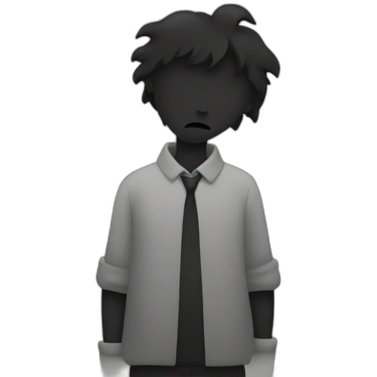 a black broken heart emoji