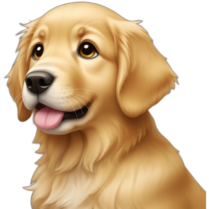 Golden retriever puppy emoji
