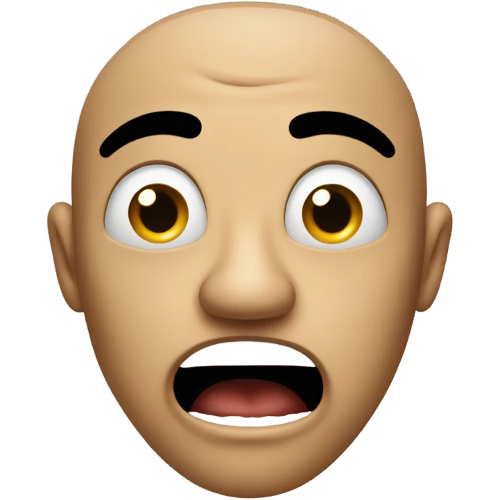 Screaming  emoji