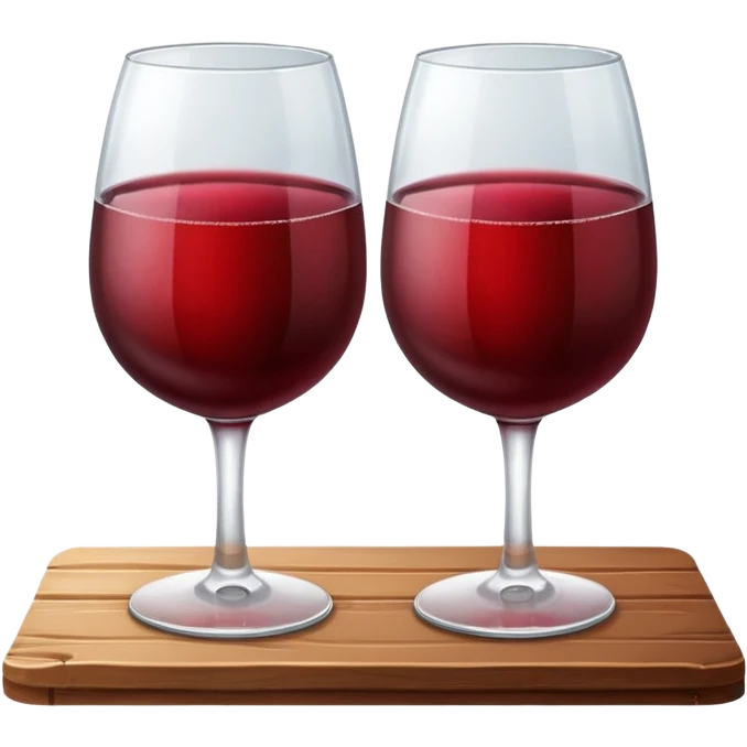 2 glasses of red wine emoji