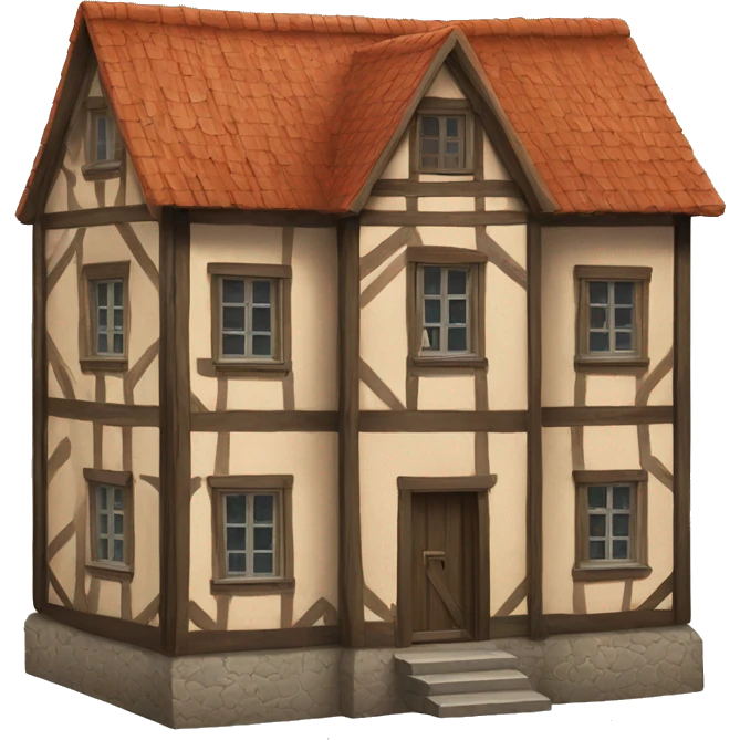 German Fachwerk house emoji
