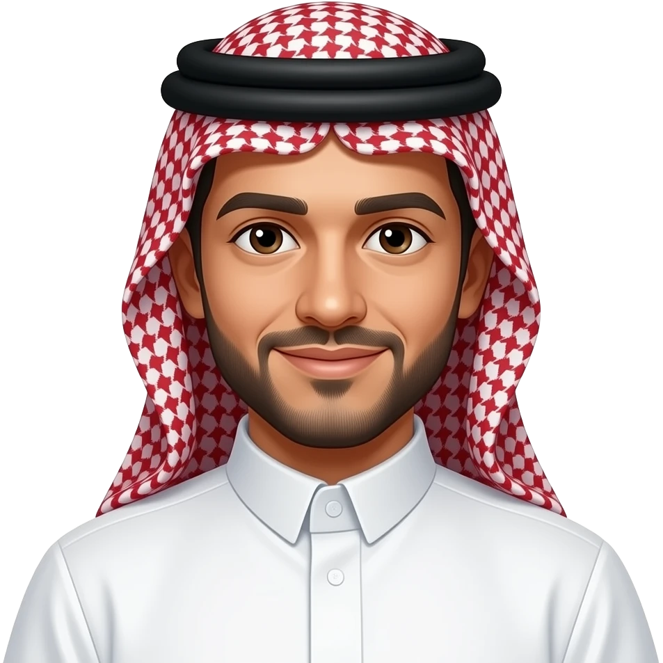 Kuwait man wearing traditional clothes emoji