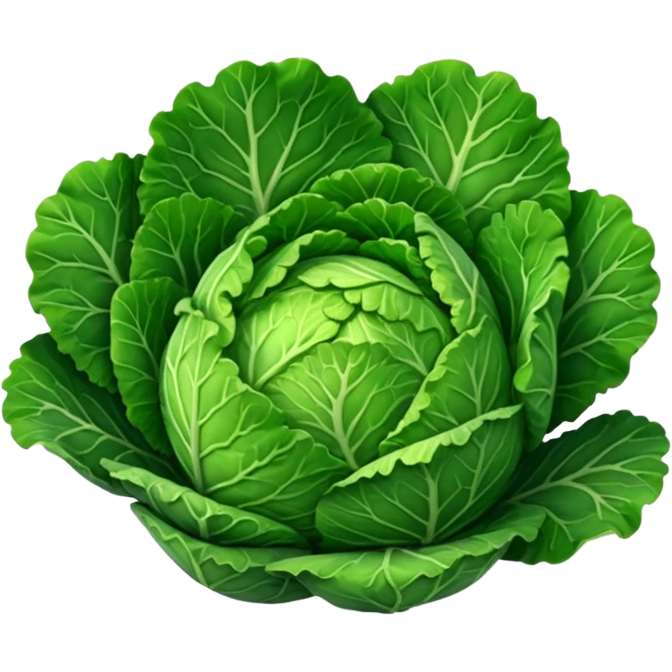 Savoy cabbage emoji