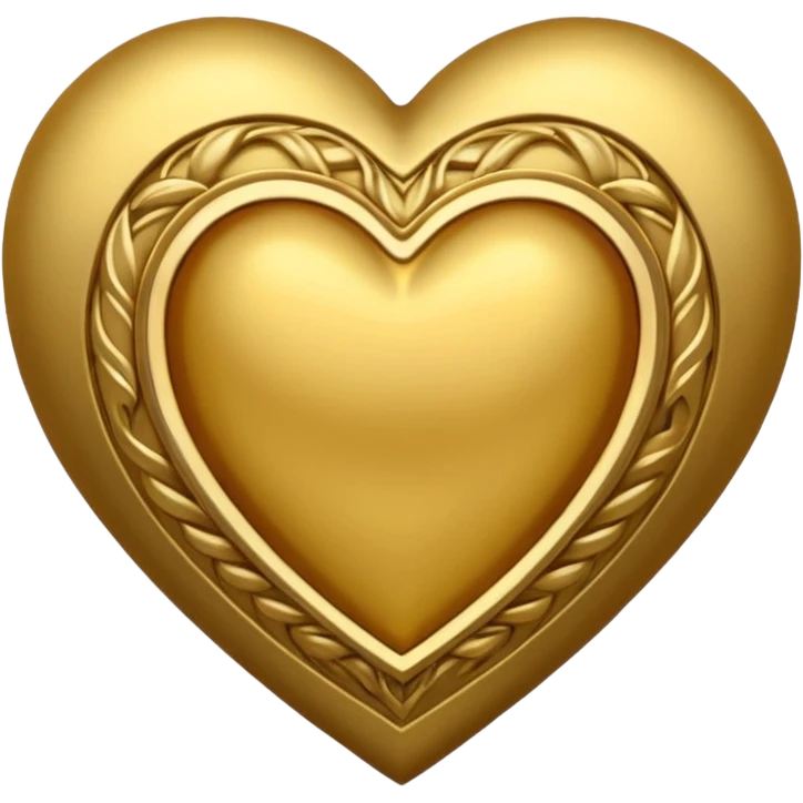 golden saint  heart emoji