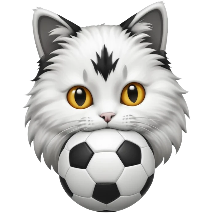 cat playing soccer emoji