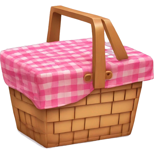 Pink picnic basket emoji