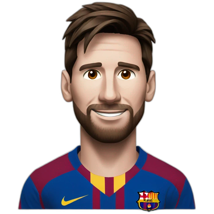 Messi con pelota emoji