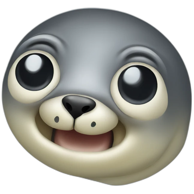 Seal's nostrils with an eel emoji