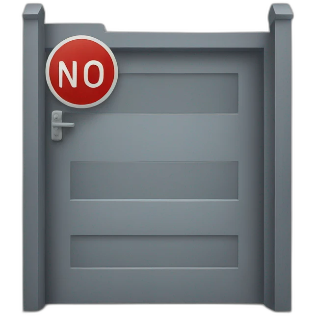 No enter sign emoji