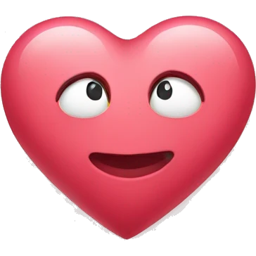 romantic heart representing teenage age emoji