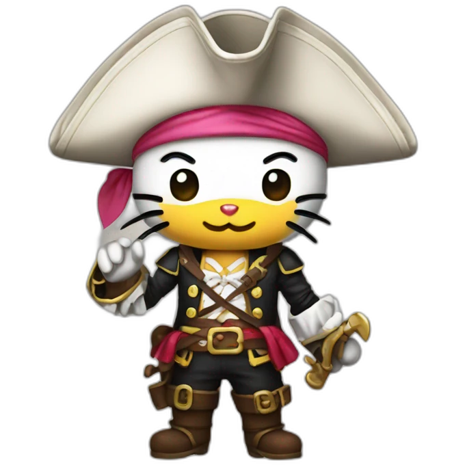 hello kitty pirate emoji