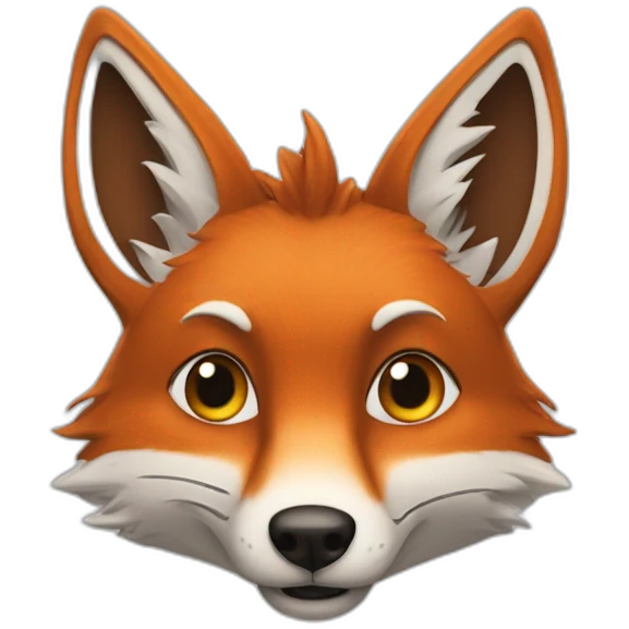 Renard méchant emoji