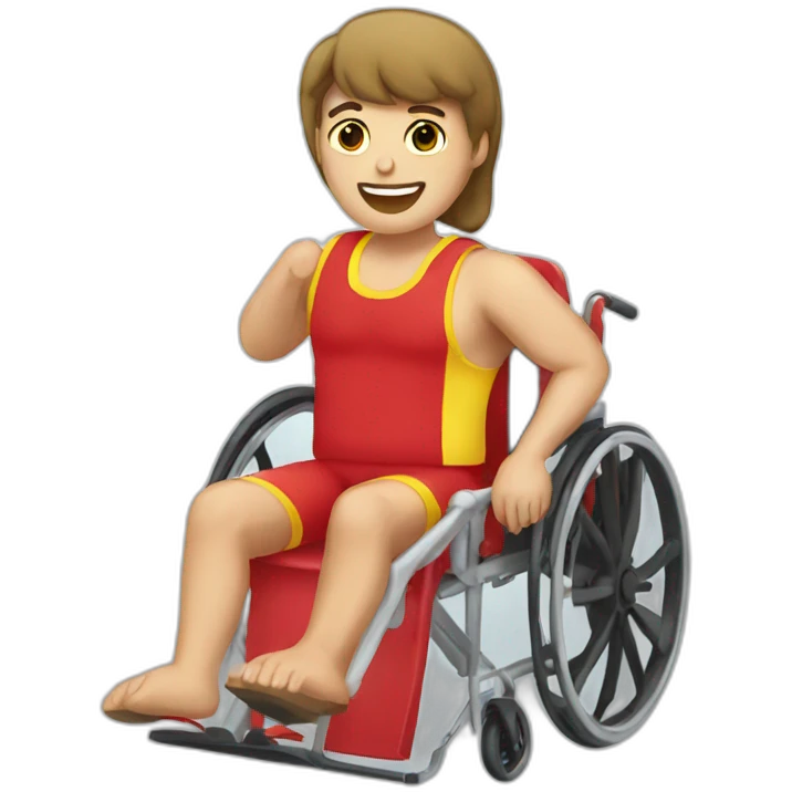 Disabled lifeguard emoji
